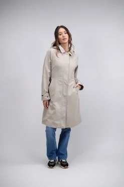 Femme Harcour Tweeta Long Trench Coat